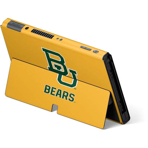 Baylor University BU Yellow Nintendo Switch OLED (2021) Skin